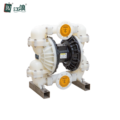 Máy bơm màng hóa chất không dầu 3 inch Khí nén PVDF Acid