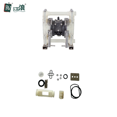Máy bơm Aodd màng ngăn đôi vận hành bằng không khí Nâng cao Thân máy PVDF 3/8 ''