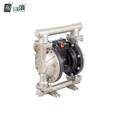 Bơm chân không màng thép không gỉ chuyển axit sulfuric với trung tâm không khí PP 1Inch