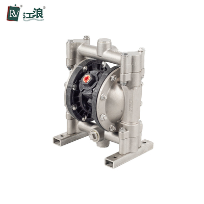 Máy bơm màng đôi bằng thép không gỉ 1/2 '' để chuyển dung môi dược phẩm