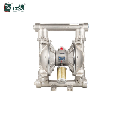 Máy bơm màng hoạt động bằng thép không gỉ 304/316 với kết nối ren