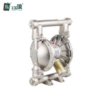 Máy bơm màng hoạt động bằng thép không gỉ 304/316 với kết nối ren
