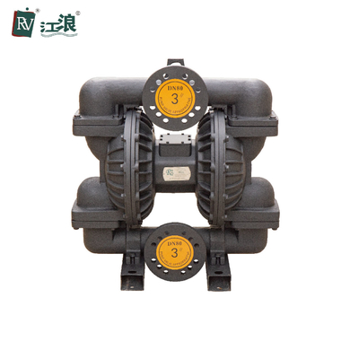 Máy bơm màng khí nén bằng sắt dẻo 3 inch Độ nhớt cao để chuyển nước thải