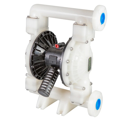PTFE Diaphragm Máy bơm hoạt động bằng không khí lên đến 120 ° F với các bộ phận ướt polypropylene