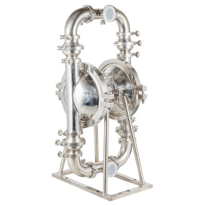 Máy bơm đệm đệm hai lớp thép không gỉ SS304 với tốc độ dòng chảy 350L/M để chuyển chất lỏng hiệu quả