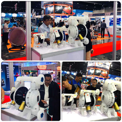 Máy bơm mảng niêm mạc hoạt động bằng không khí bằng nhôm với dòng chảy 57L/M cho xử lý nước