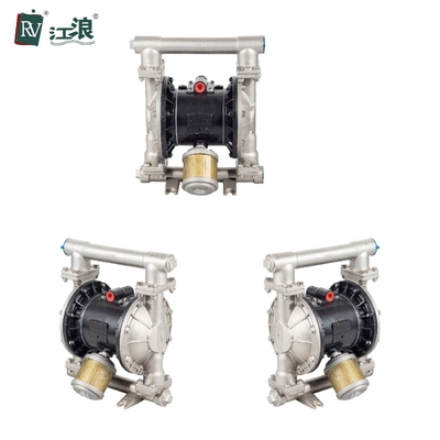 Máy bơm màng bằng thép không gỉ 1 inch Sản xuất bia PTFE Máy bơm nước vận hành bằng không khí