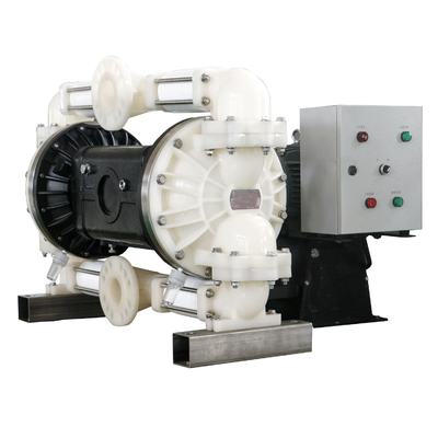 Bơm màng điều khiển bằng động cơ với động cơ điện 3 inch PVDF Nhiên liệu 5.5KW