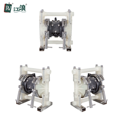 Máy bơm Aodd màng ngăn đôi vận hành bằng không khí Nâng cao Thân máy PVDF 3/8 ''