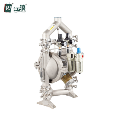 Máy bơm màng truyền 1,5 inch Bơm bột chạy bằng không khí Mật độ hàng loạt thấp