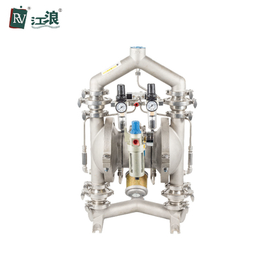 Máy bơm màng bột khô 2 inch Màng PTFE khí nén