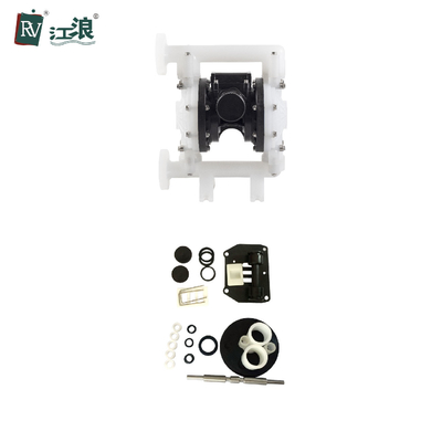 1 "Bơm Aodd Tiêu thụ không khí 22.5L / S Bơm màng khí nén với khối trung tâm PP