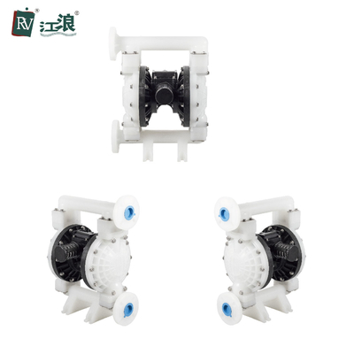 Máy bơm thùng rác dạng màng kép 1,5 "phun PVDF Kynoar cho nhà máy hóa chất